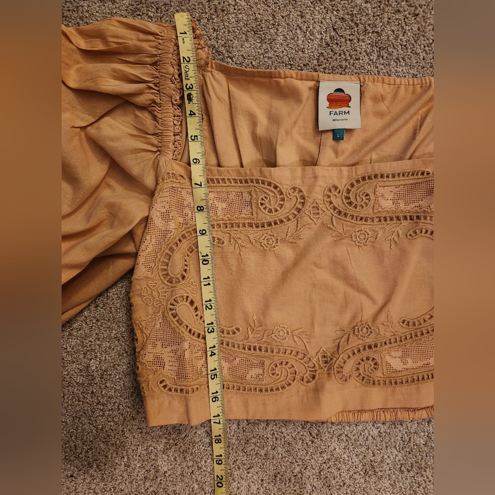 FARM Rio Peach Embroidered Blouse - Picture 10 of 11